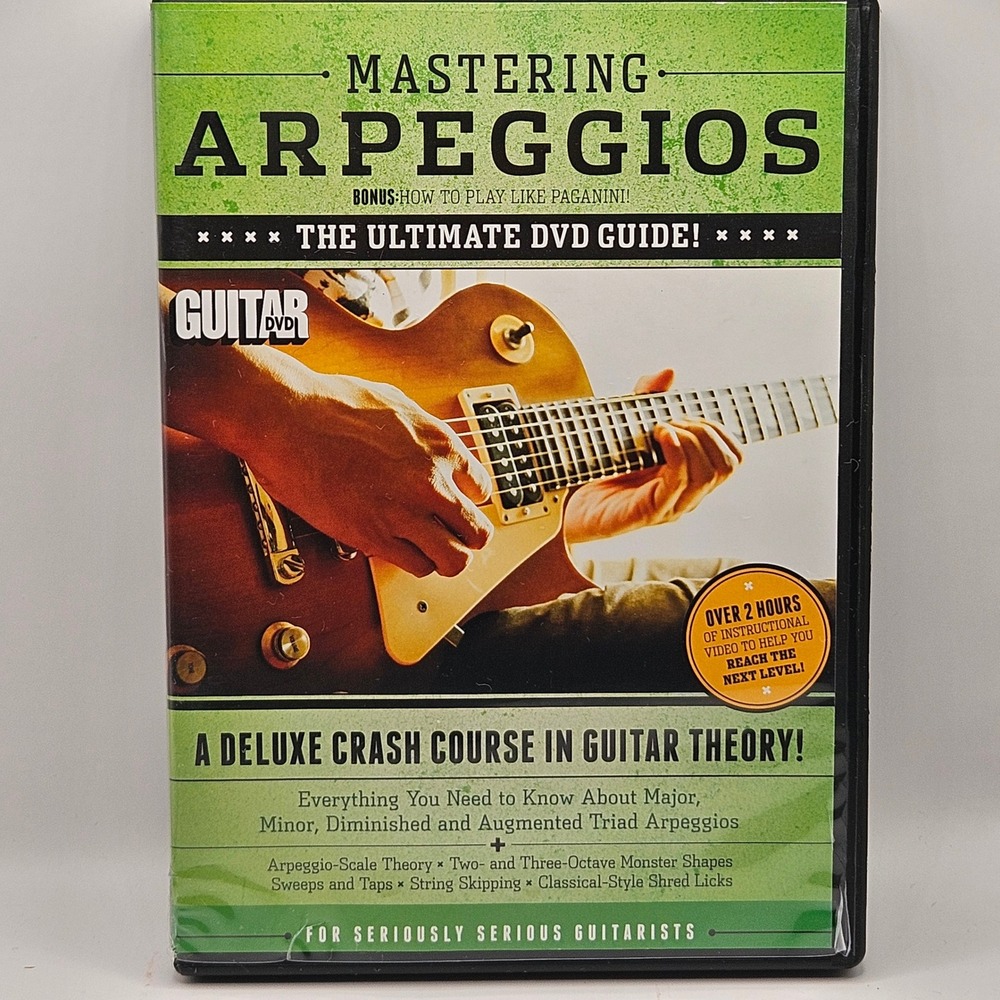 Guitar World Mastering Arpeggios DVD Green Instructional Guide Jimmy Brown